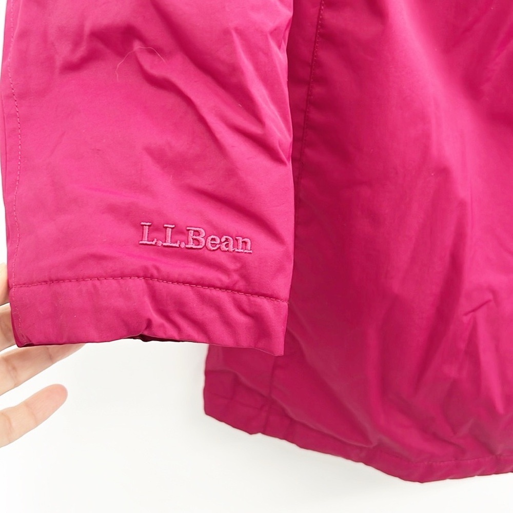 L.L. Bean Winter Warmer Coat Medium Raspberry Pink Nylon Fleece Lined Mid-thigh - Picture 5 of 16